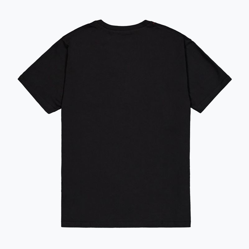 Alpha Industries - T-shirt da uomo con stampa a sbuffo - nero 8