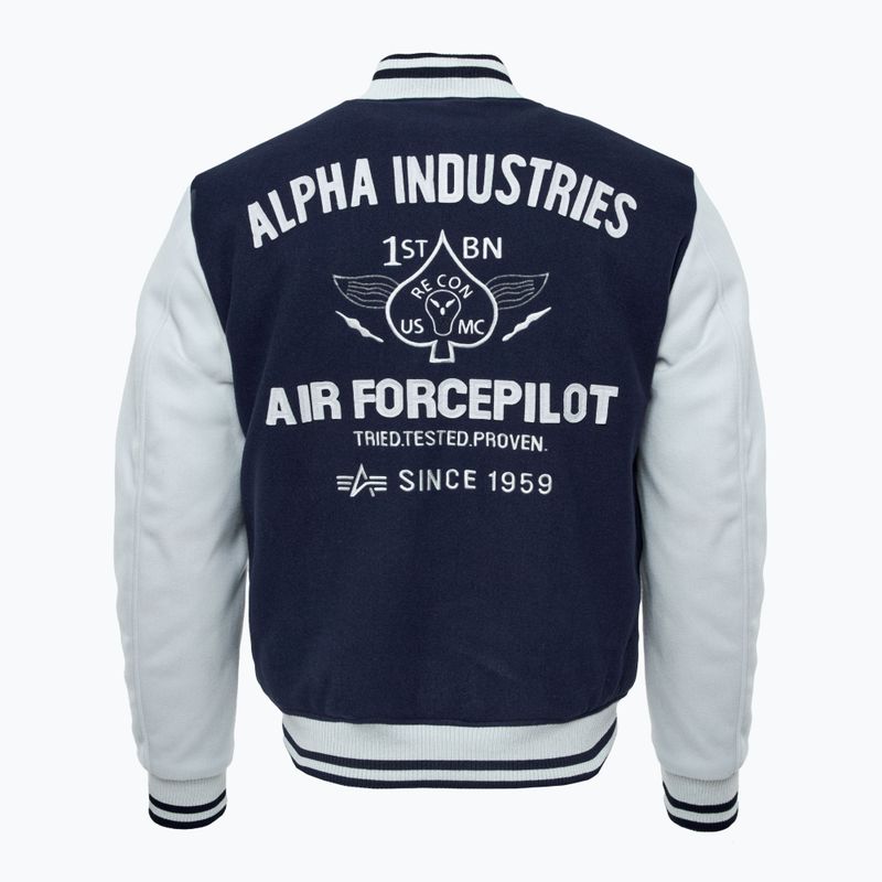 Giacca Alpha Industries Varsity Air Force ultra navy da uomo 2