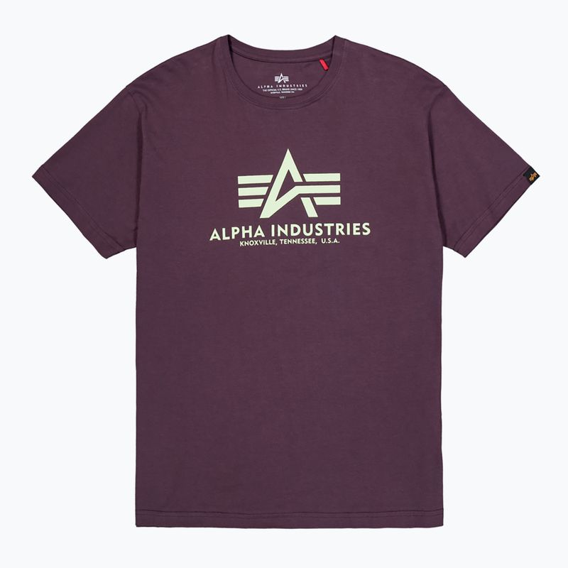 Maglietta Alpha Industries Basic plum da uomo