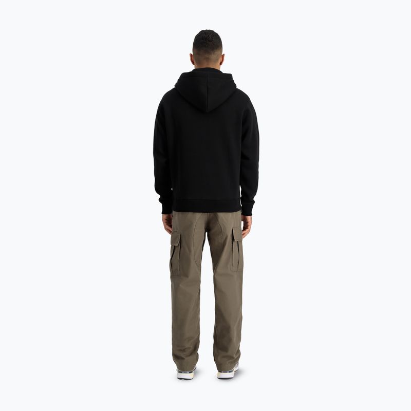 Alpha Industries Uomo Felpa con cappuccio Basic TPU nero/cromo 3