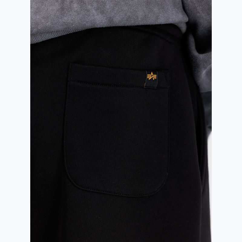 Pantaloni Alpha Industries Basic Small Logo II Jogger da uomo, nero 7