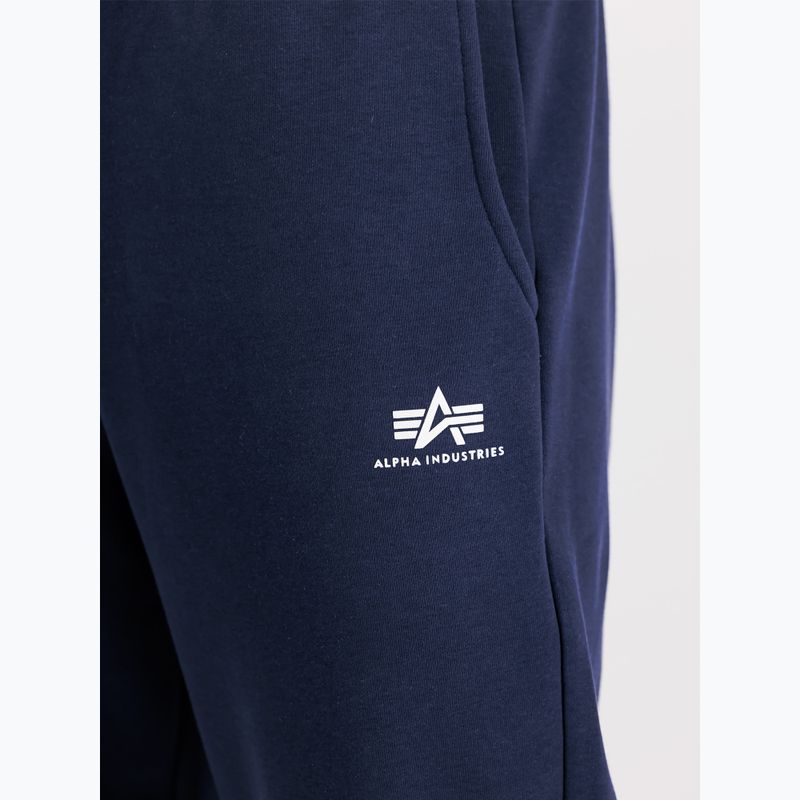 Alpha Industries pantaloni Basic Small Logo II Jogger da uomo ultra navy 6