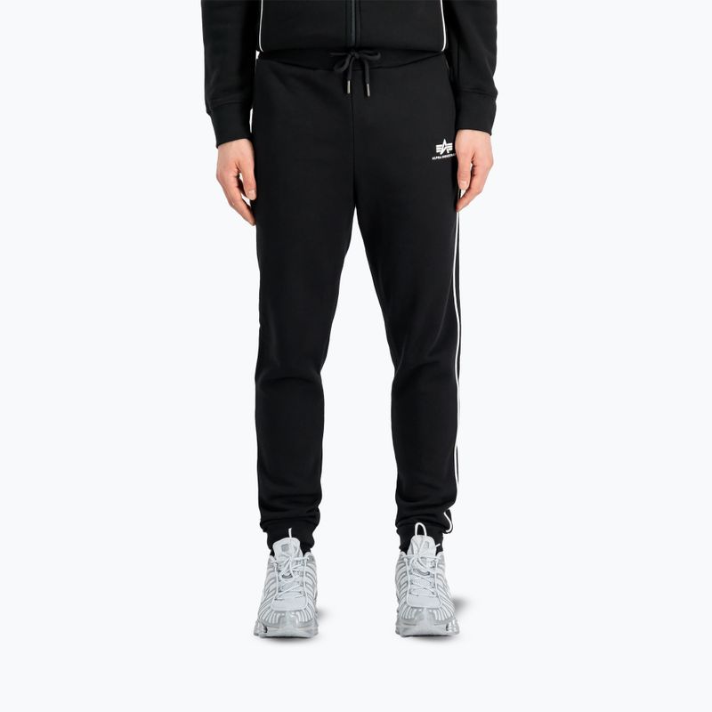 Pantaloni Track Small Logo Jogger Alpha Industries da uomo, nero