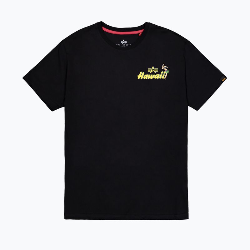 Alpha Industries - T-shirt da uomo con stampa posteriore Pearl Harbor - nero 7