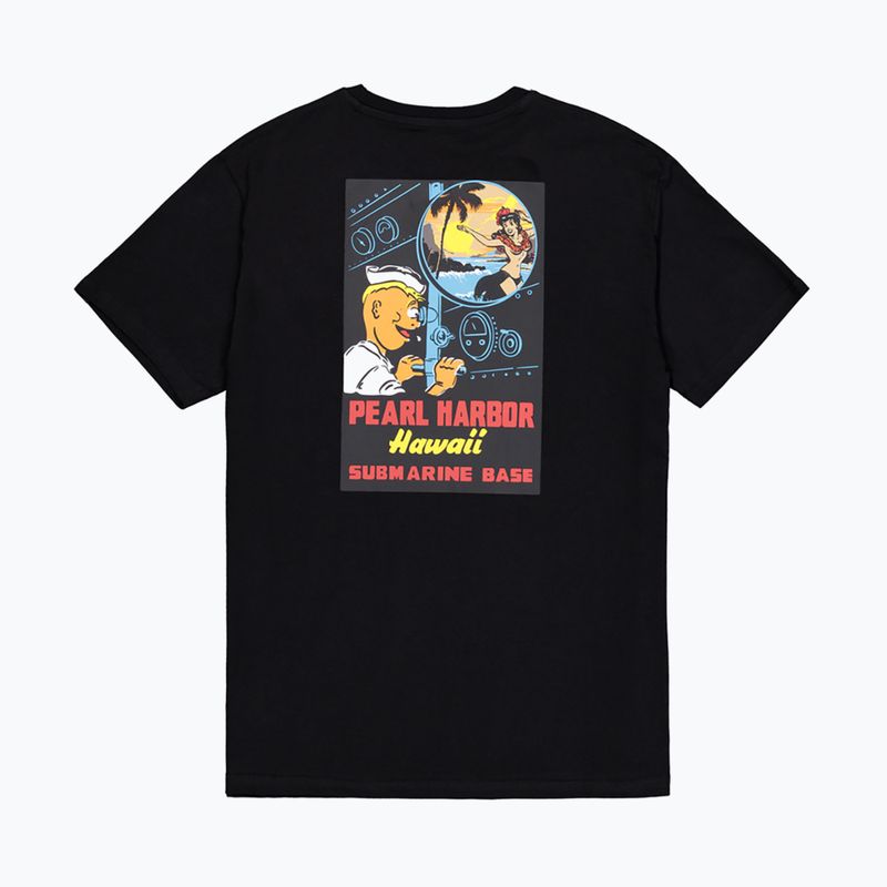 Alpha Industries - T-shirt da uomo con stampa posteriore Pearl Harbor - nero 8