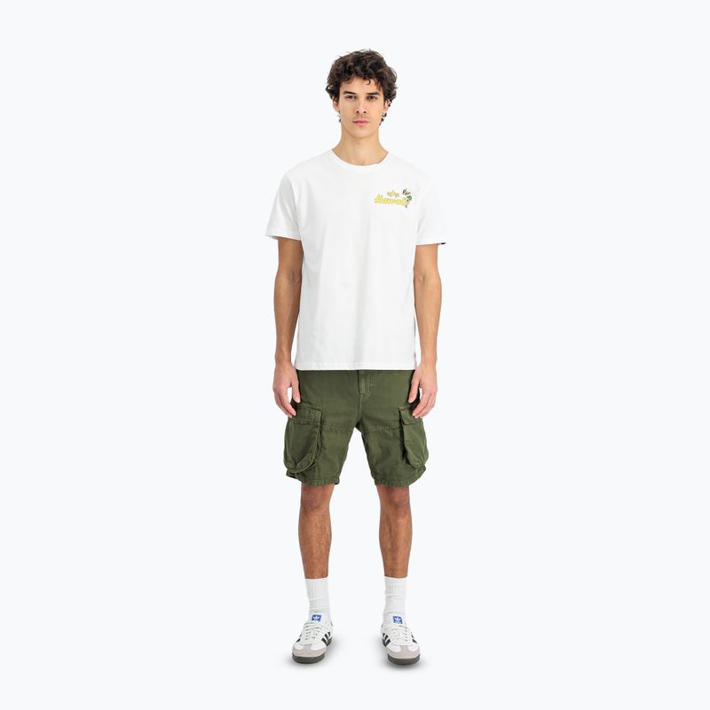Alpha Industries - T-shirt da uomo con stampa posteriore Pearl Harbor - bianco 2