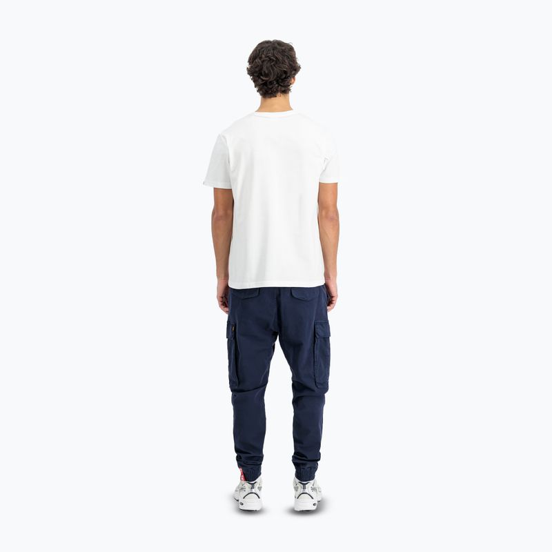 Maglietta Alpha Industries da uomo Hawaii bianco 3