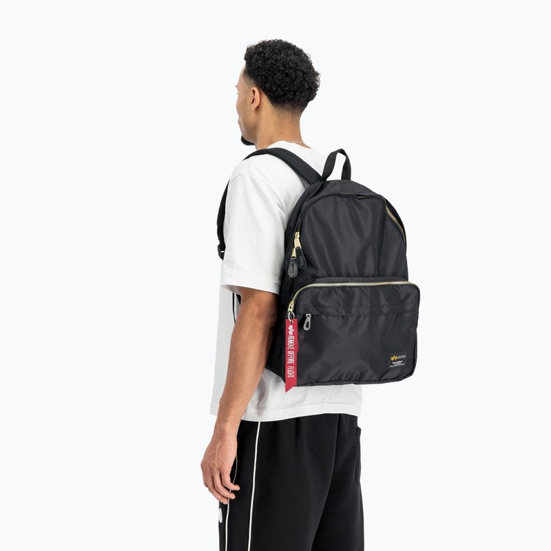 Zaino urbano Alpha Industries Crew 18 l nero 4