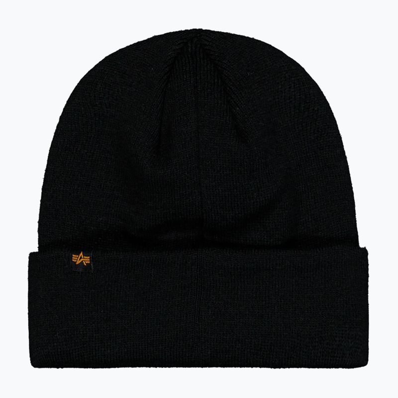 Berretto invernale Alpha Industries Metal Logo Beanie black 2