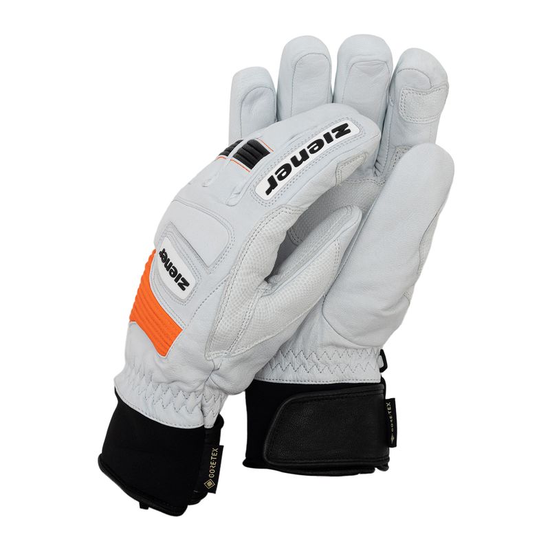 Guanto da sci da uomo ZIENER Guard GTX + Gore Grip PR bianco 801019
