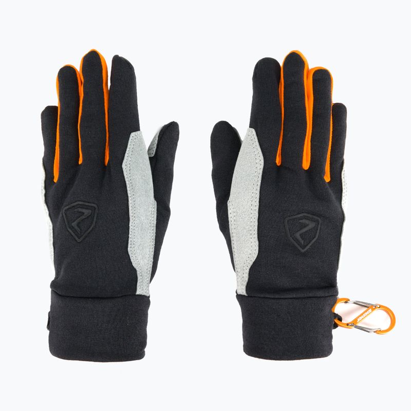 ZIENER guanti da alpinismo Gusty Touch nero/arancio 3