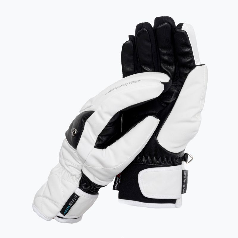 Guanto da sci donna ZIENER Kaika As Aw bianco 801167.1
