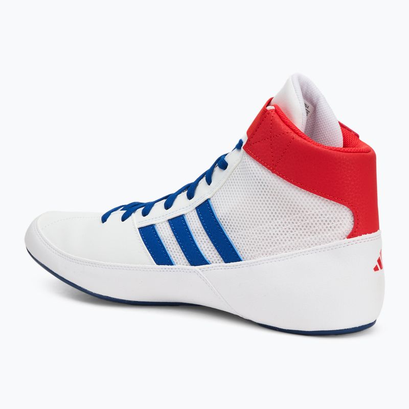 Scarpe da wrestling uomo adidas Havoc cloud bianco / collegiale royal / rosso attivo 3