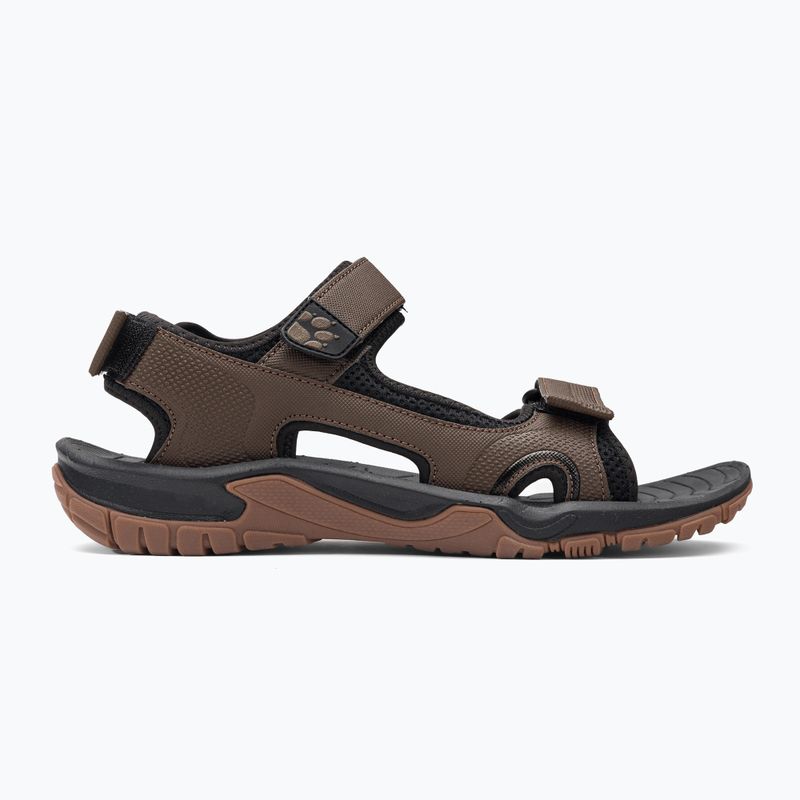 Sandali da trekking da uomo Jack Wolfskin Lakewood Cruise in legno scuro 2