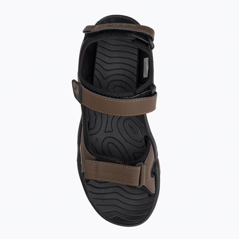 Sandali da trekking da uomo Jack Wolfskin Lakewood Cruise in legno scuro 6