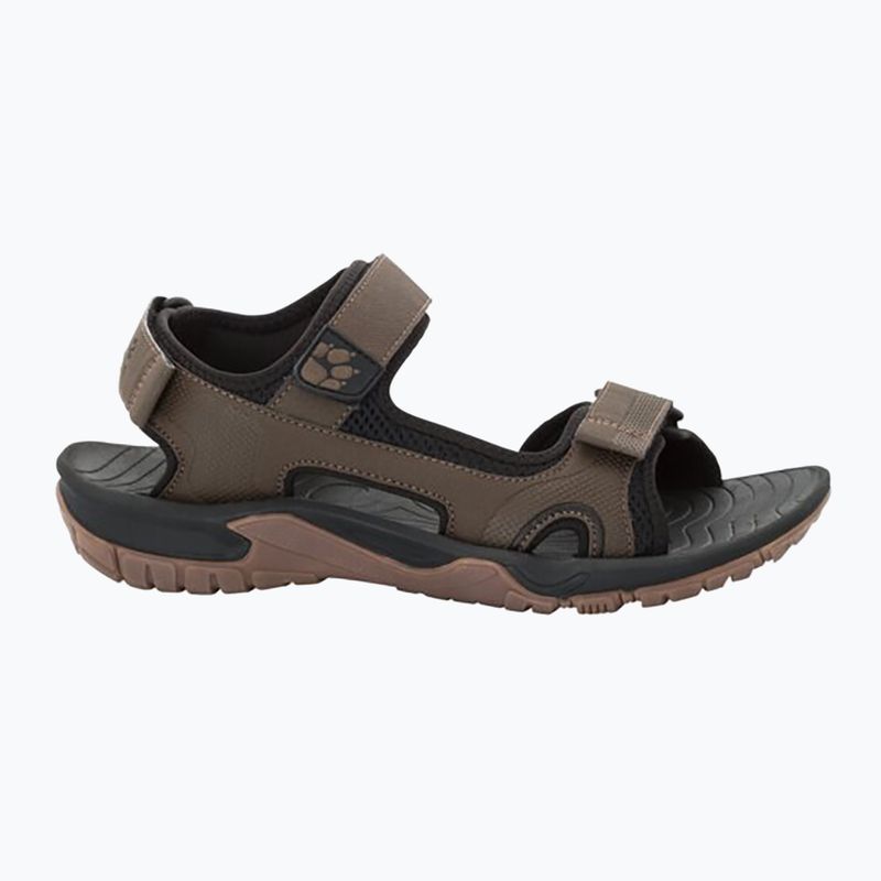 Sandali da trekking da uomo Jack Wolfskin Lakewood Cruise in legno scuro 11