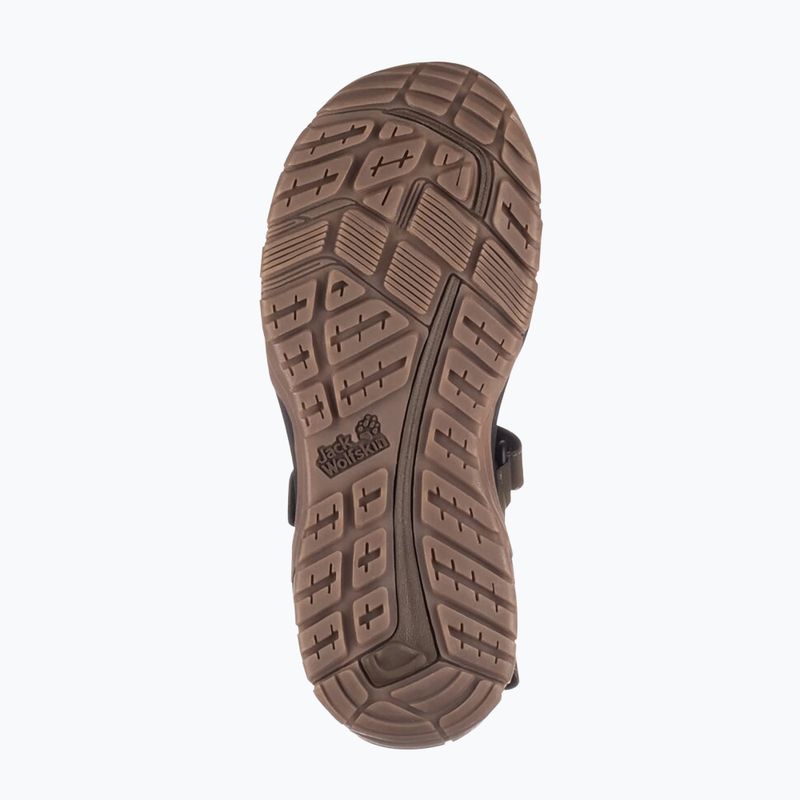 Sandali da trekking da uomo Jack Wolfskin Lakewood Cruise in legno scuro 14