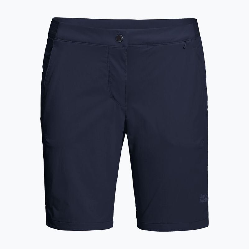 Pantaloncini da trekking Jack Wolfskin Hilltop Trail da donna blu notte 8