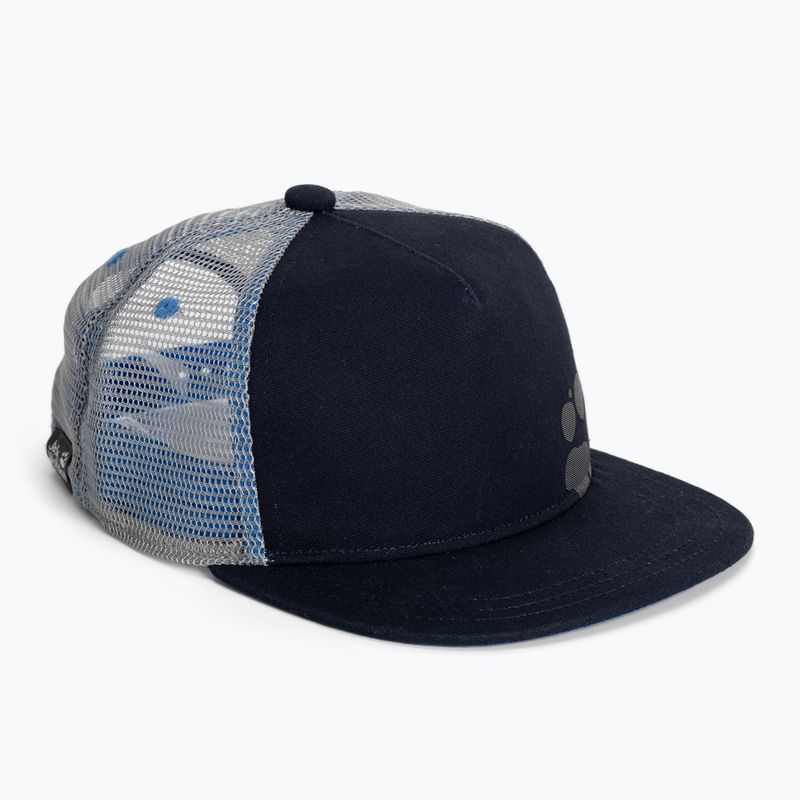 Cappello da baseball Jack Wolfskin per bambini Rib Paw blu notte