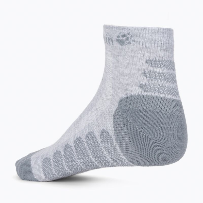 Jack Wolfskin Calze da trekking multifunzione a taglio basso grigio chiaro 2