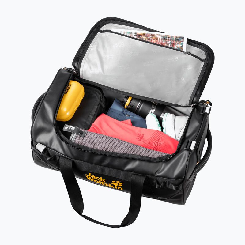 Jack Wolfskin Expedition Trunk 30 l borsa da viaggio nera 8