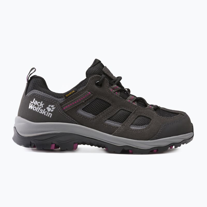 Stivali da trekking Jack Wolfskin da donna Vojo 3 Texapore Low acciaio scuro/viola 2