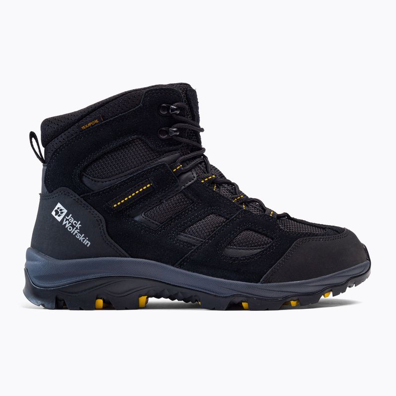 Jack Wolfskin stivali da trekking da uomo Vojo 3 Texapore Mid nero/giallo bordeaux xt 2