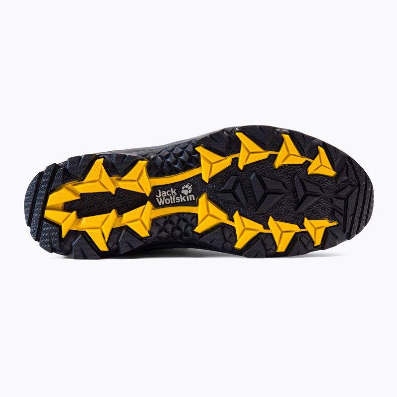 Jack Wolfskin stivali da trekking da uomo Vojo 3 Texapore Mid nero/giallo bordeaux xt 4
