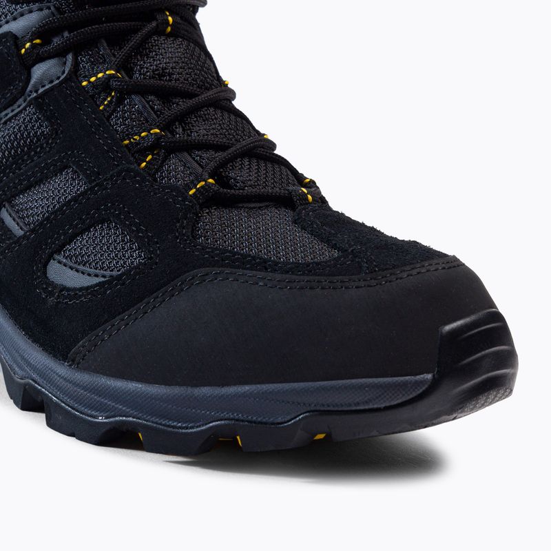 Jack Wolfskin stivali da trekking da uomo Vojo 3 Texapore Mid nero/giallo bordeaux xt 8