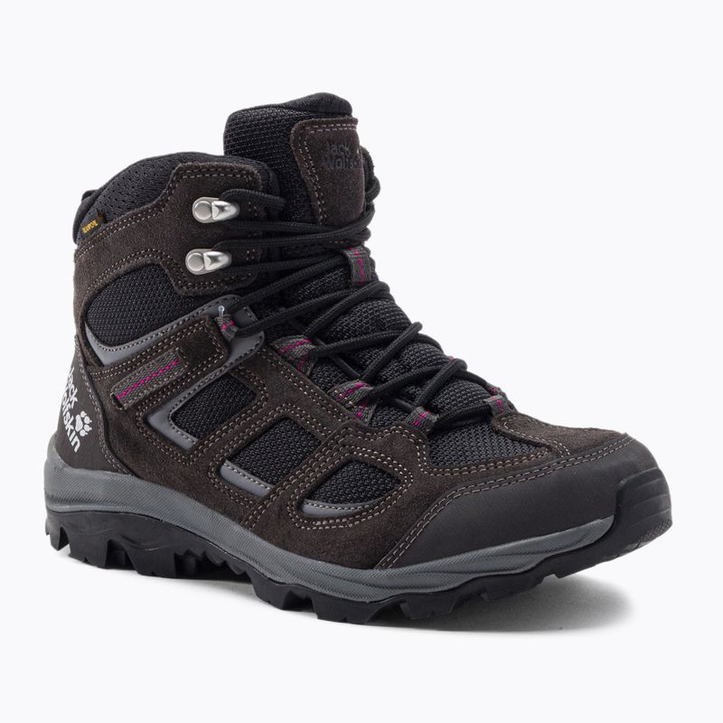 Jack Wolfskin stivali da trekking da donna Vojo 3 Texapore Mid acciaio scuro/viola