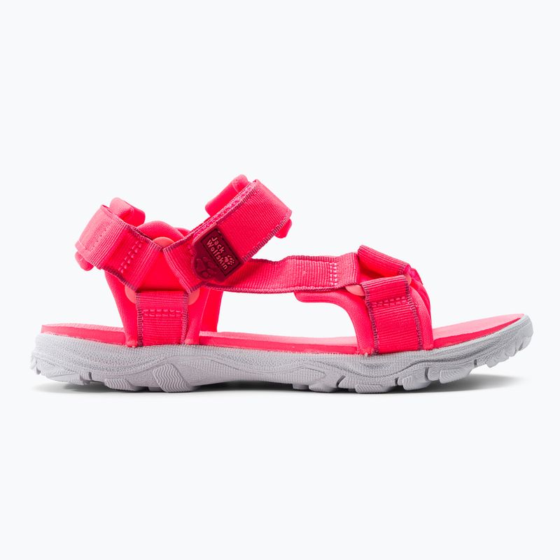 Sandali da trekking Jack Wolfskin Seven Seas 3 rosa corallo per bambini 2