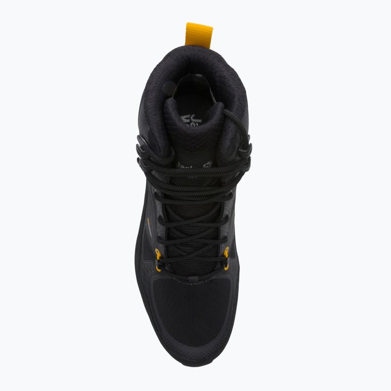 Stivali da trekking Jack Wolfskin Force Trekker Texapore Mid nero/giallo bordeaux da uomo 6