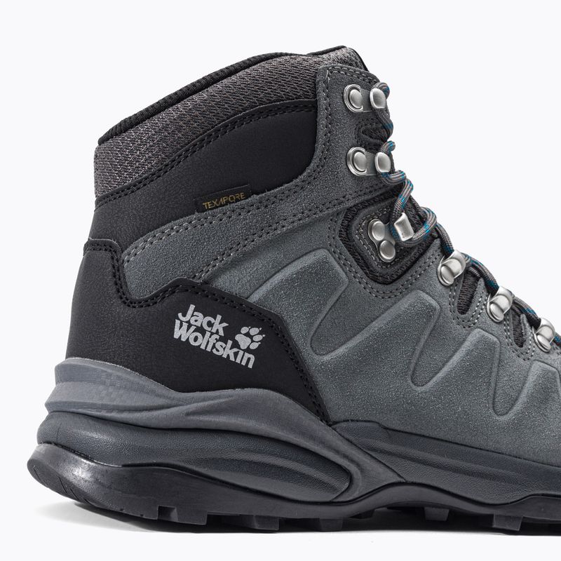 Stivali da trekking Jack Wolfskin Refugio Texapore Mid grigio/nero da uomo 7