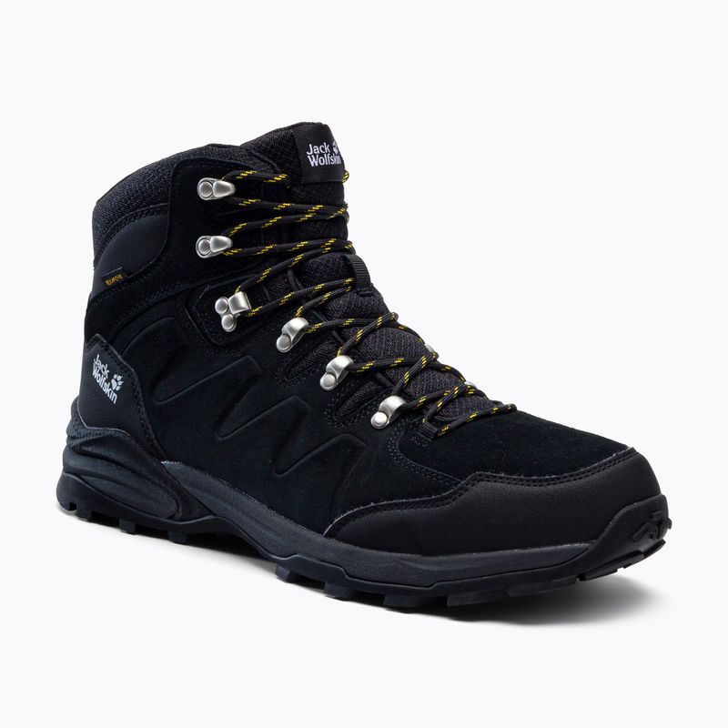 Jack Wolfskin Refugio Texapore Mid stivali da trekking da uomo phantom/burly yellow xt