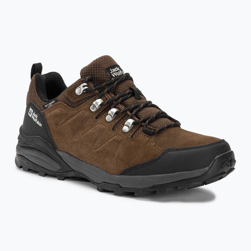 Jack Wolfskin Refugio Texapore Low marrone/fantasma, stivali da trekking da uomo