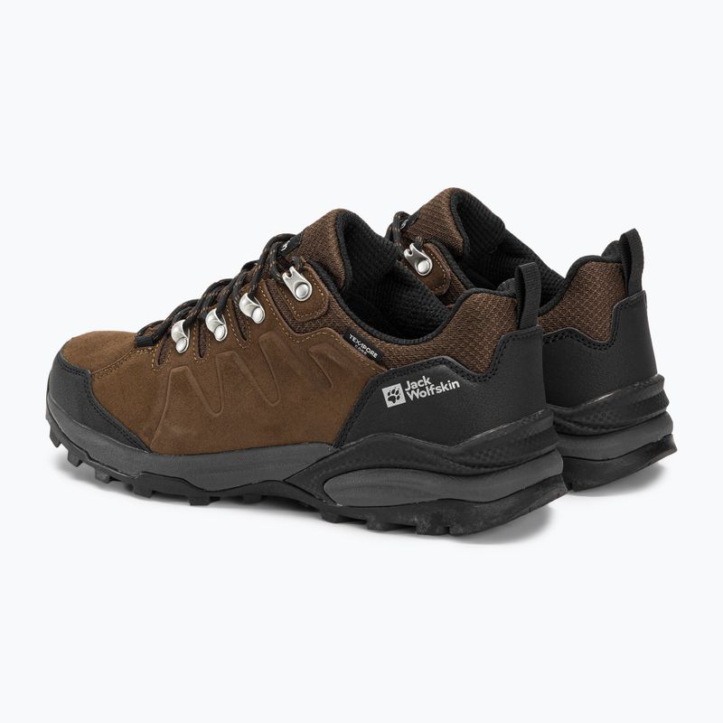 Jack Wolfskin Refugio Texapore Low marrone/fantasma, stivali da trekking da uomo 3