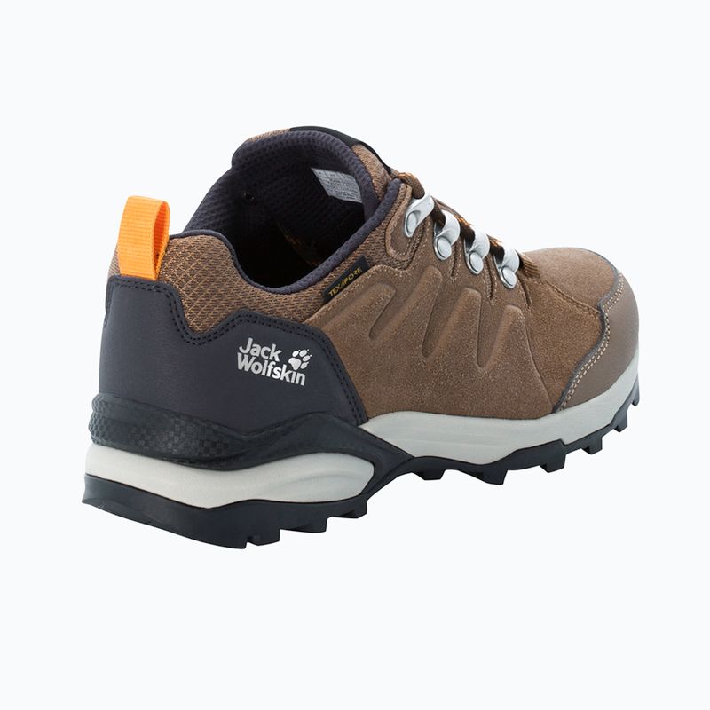 Jack Wolfskin stivali da trekking da donna Refugio Texapore Low marrone / albicocca 8