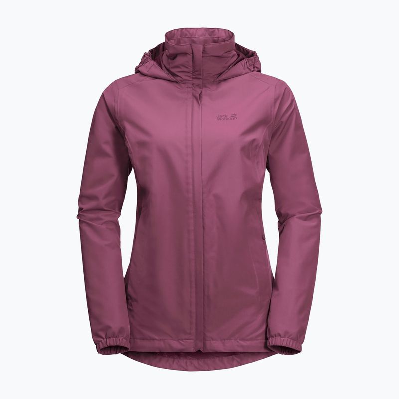 Jack Wolfskin Stormy Point, giacca da pioggia da donna, viola quarzo 5