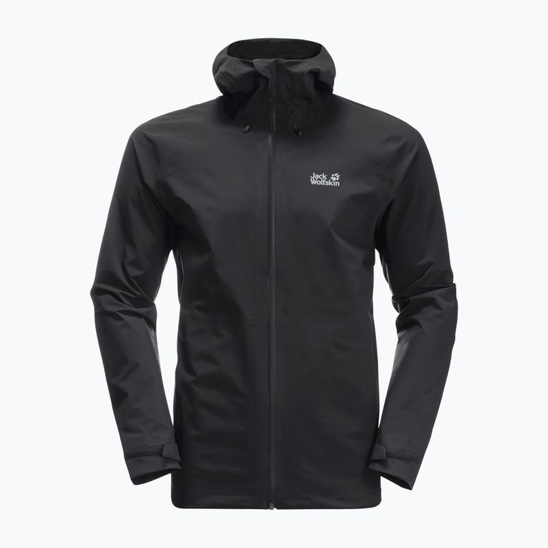 Jack Wolfskin giacca da pioggia Highest Peak da uomo, nero 5