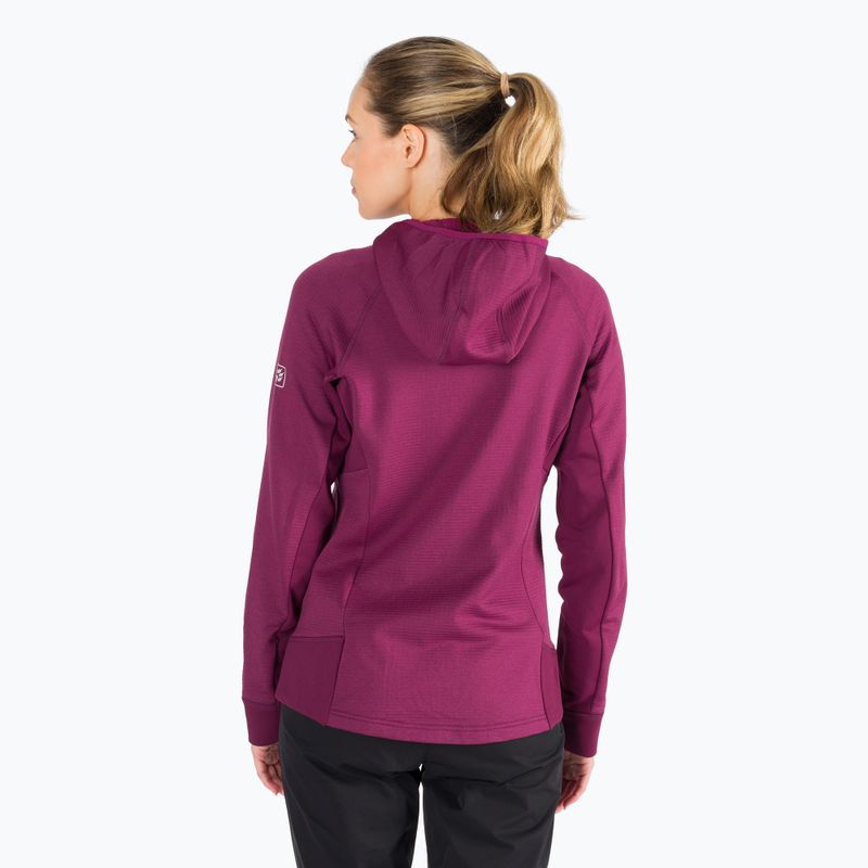 Jack Wolfskin Hydro Grid Fleece giacca da trekking da donna wild berry 4