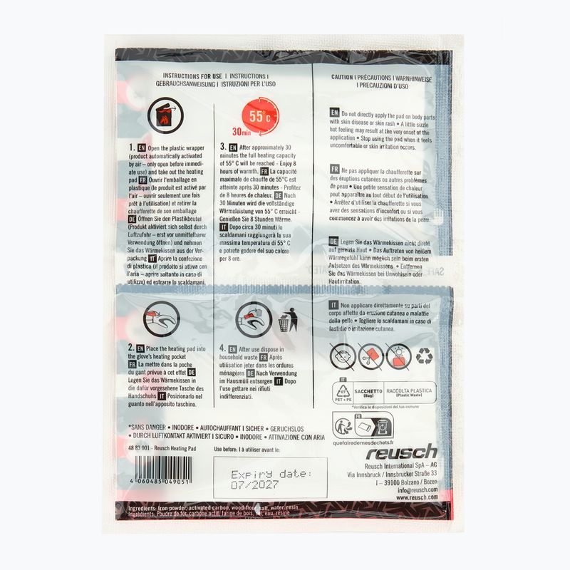 Set di riscaldatori Reusch Heating Pad Set 8h white 4