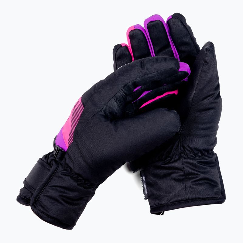 Guanto da sci per bambini Reusch Dario R-TEX XT nero/rosa glo