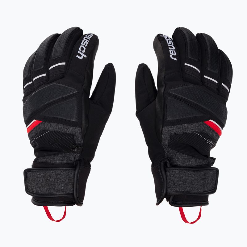 Guanto da sci Reusch Storm R-TEX XT nero/nero melange/rosso fuoco 3