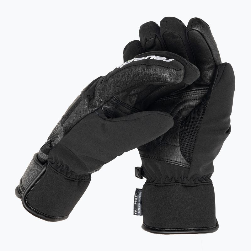 Guanto da sci Reusch Storm R-TEX XT nero/nero melange/verde neon