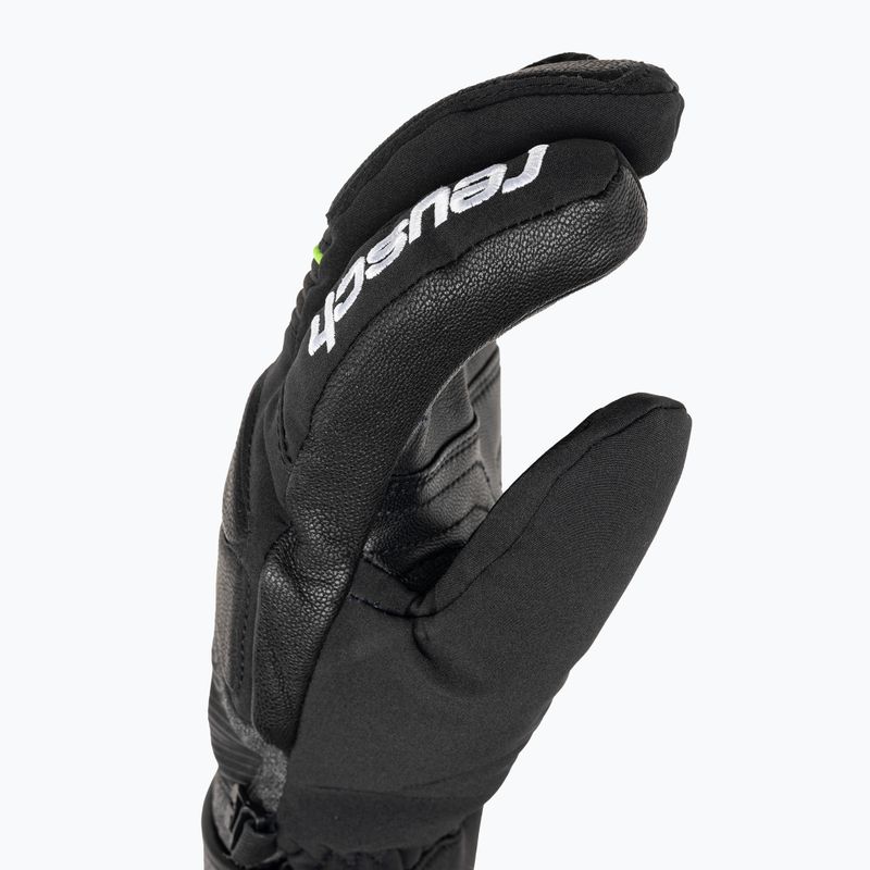 Guanto da sci Reusch Storm R-TEX XT nero/nero melange/verde neon 4