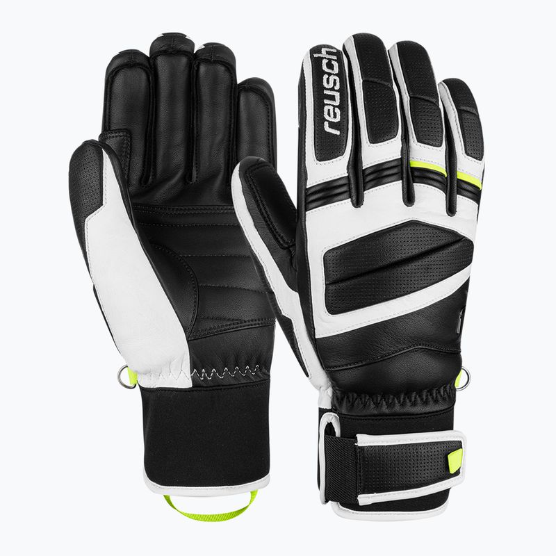 Guanti da sci Reusch Master Pro black/white/safety yellow 2