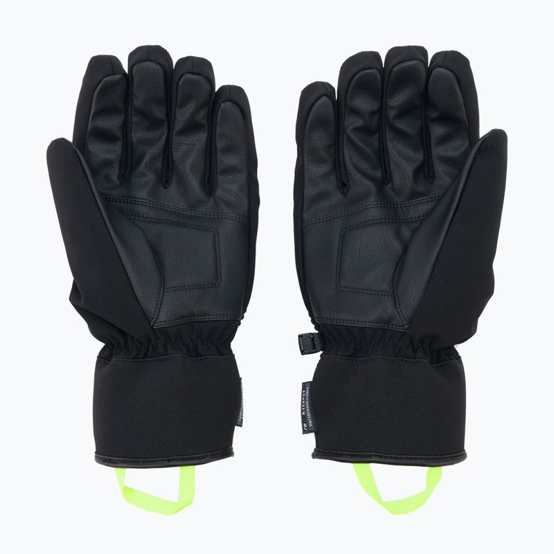 Guanto da sci Reusch Luca R-TEX XT nero melange/giallo sicurezza/blu brillante 2