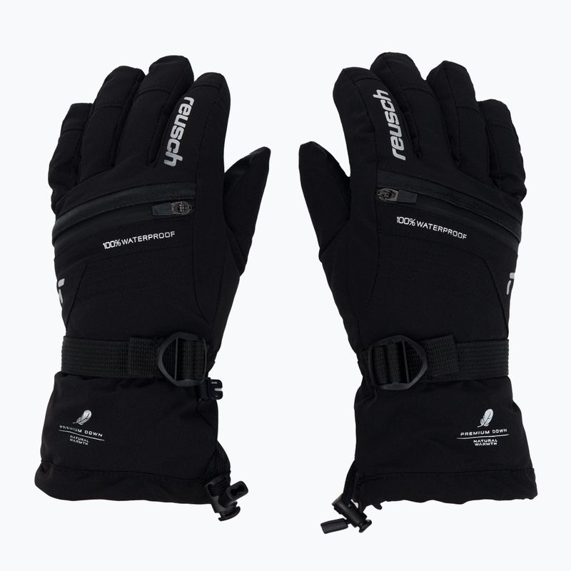 Guanto da sci per bambini Reusch Lando R-TEX XT nero/argento 2
