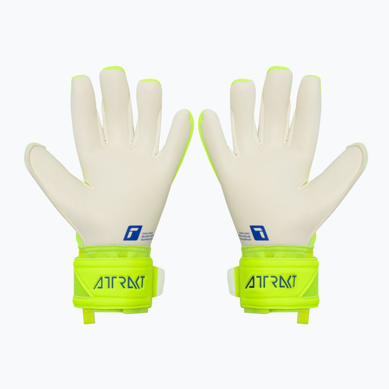 Guanti da portiere di sicurezza Reusch Attrakt Freegel Gold X giallo/blu scuro/bianco 2