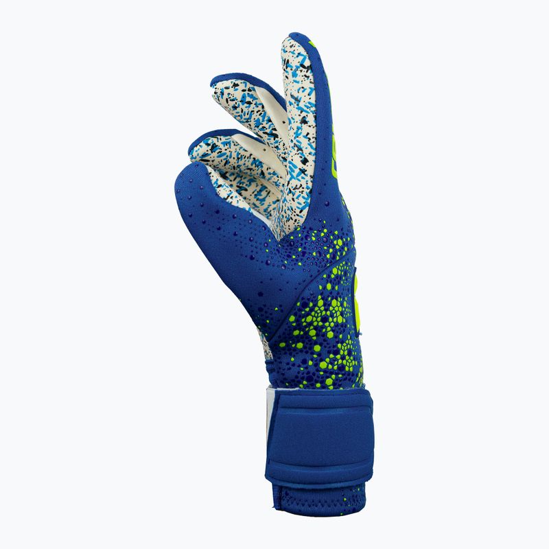 Guanti da portiere Reusch Pure Contact Fusion blu vero/giallo di sicurezza 7
